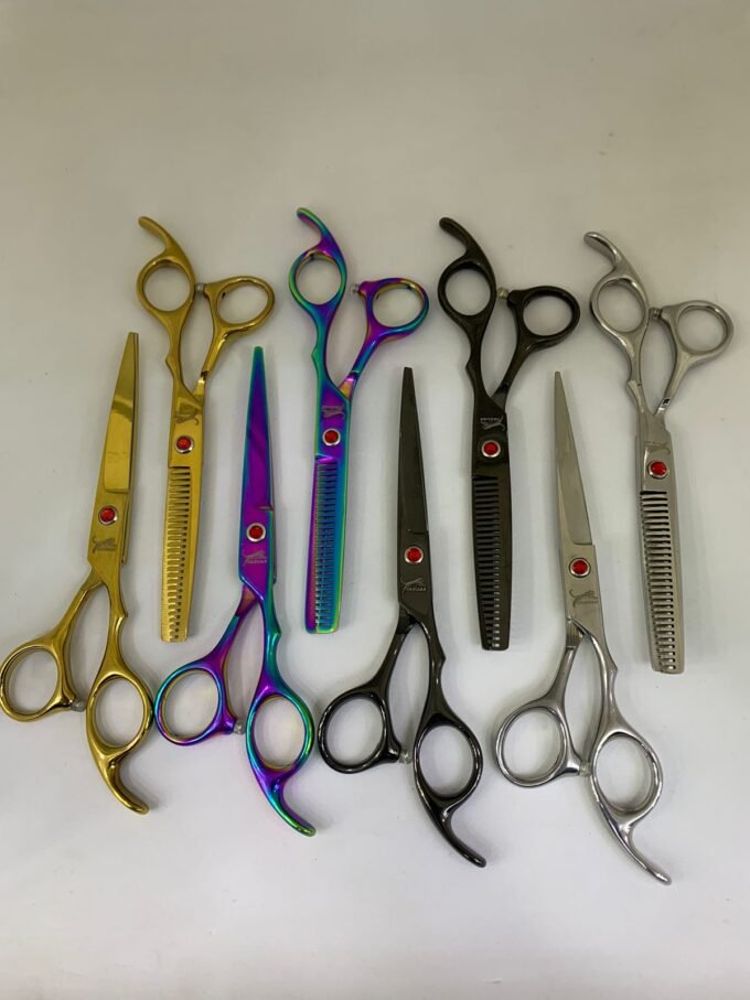 SET DE TIJERAS X 2 PARA BARBERIA