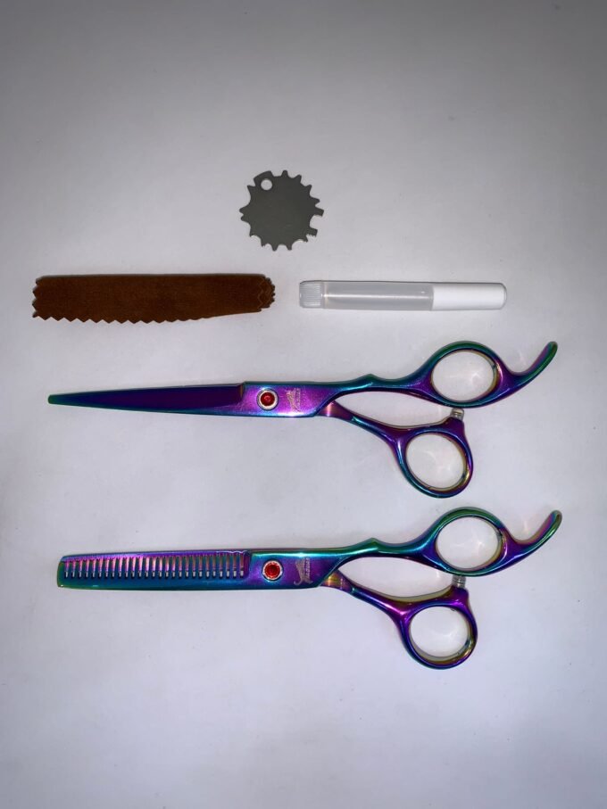 SET DE TIJERAS X 2 PARA BARBERIA